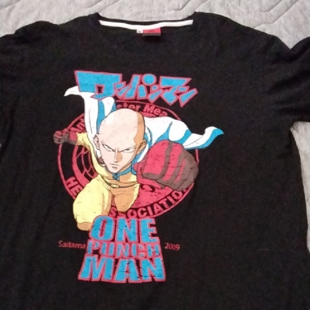 One Punch Man Graphic T-Shirt - Black